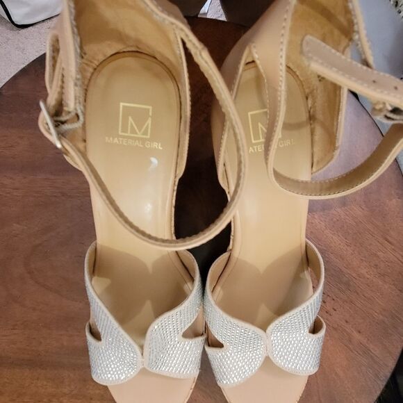 MATERIAL GIRL PLASFORM  WEDGE OPEN TOE WOMEN"S SANDAL - Picture 9 of 14